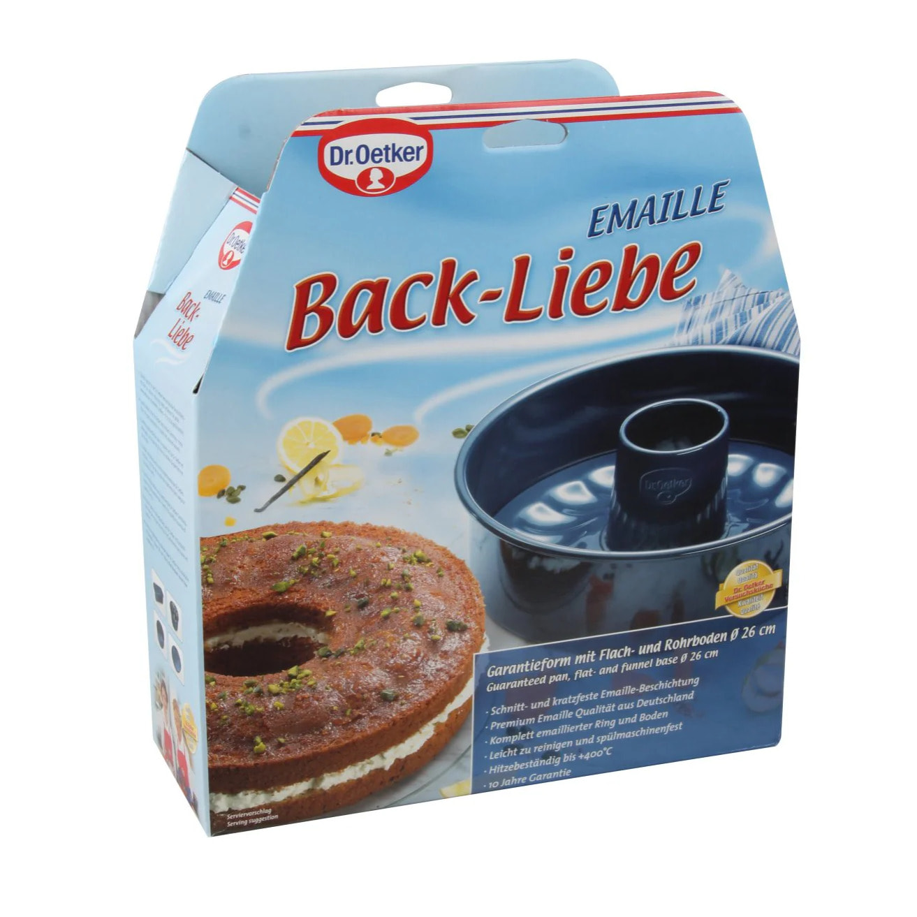 Moule à manqué et savarin double fond 26 cm Dr. Oetker Back Liebe