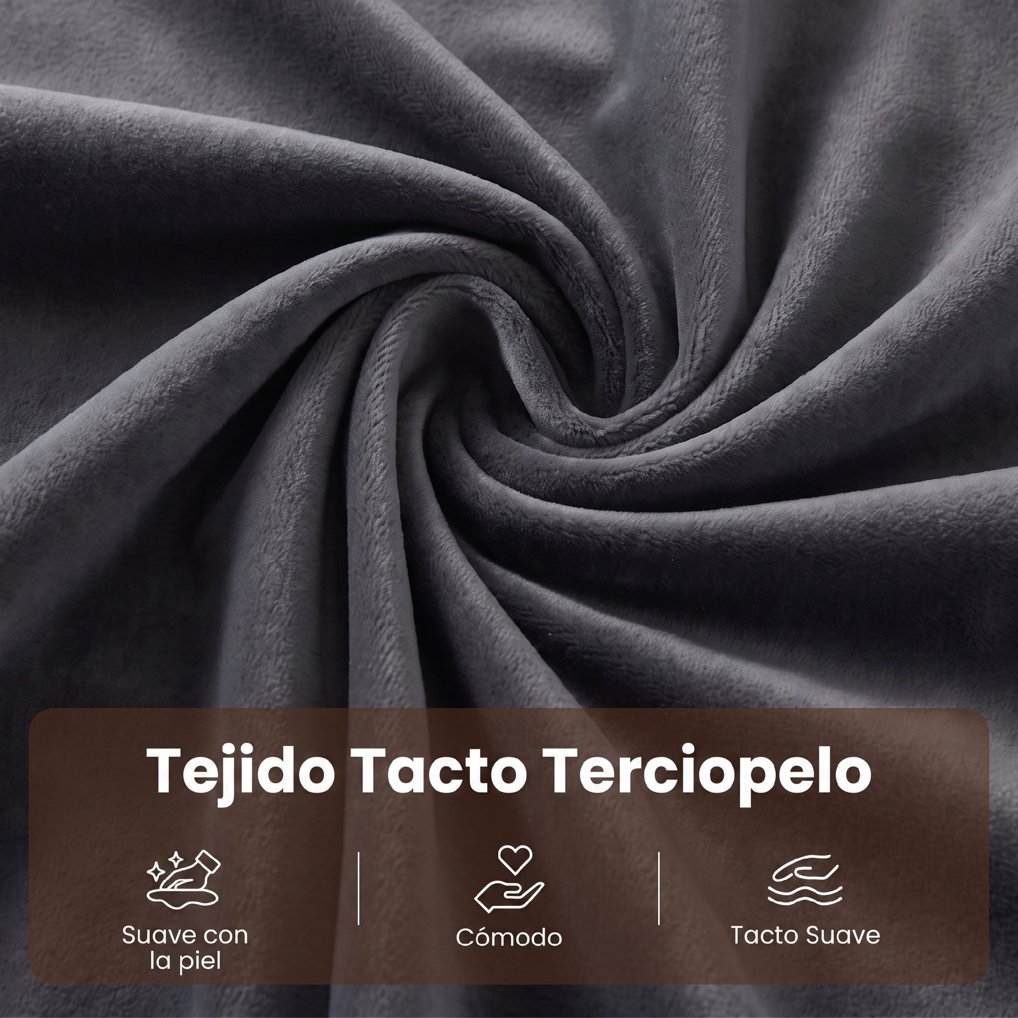 Sofá Cama 1 Plaza Convertible 4 en 1, Sillón Cama Plegable, Tapizado en Terciopelo, Respaldo Ajustable, Almohada con Funda Lavable, para Salón, 72,5x89,5x83 cm, Gris Oscuro
