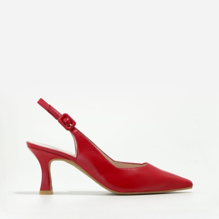 ZAPATOS DE SALÓN ROJOS PIEL JUCO