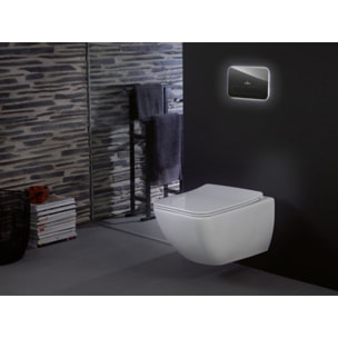 Plaque de déclenchement pour WC VILEROY ET BOCH Viconnect Glass Glossy Blackc