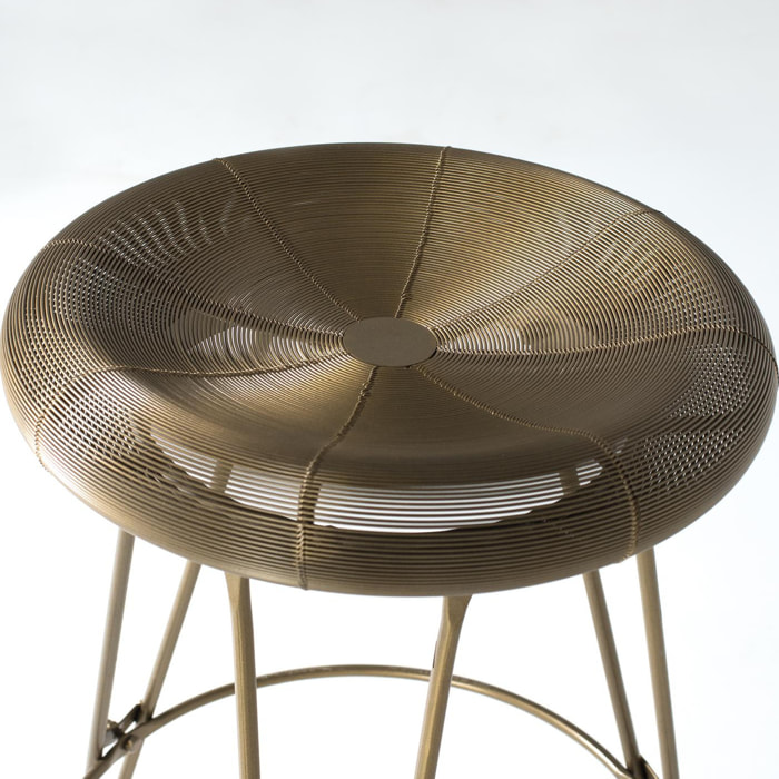 Taburete de Metal 45 Cm Estilo Industrial Moderno