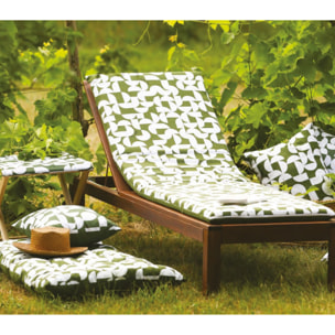 Lot de 2 coussins extérieur - 50x30x15 - CONVEXE ALGUE