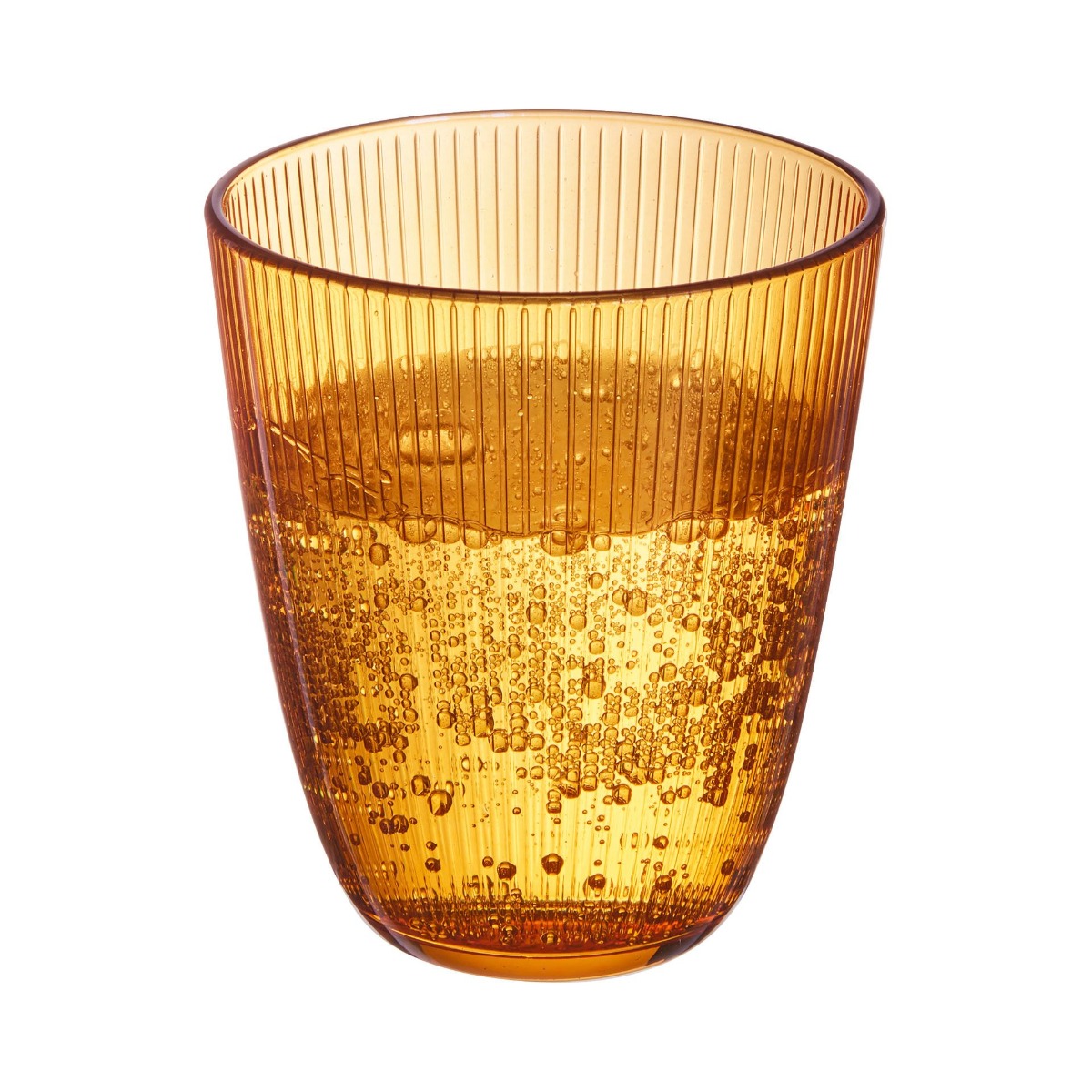 6 verres à eau jaunes 31cl Concepto Stripy Amber - Luminarc
