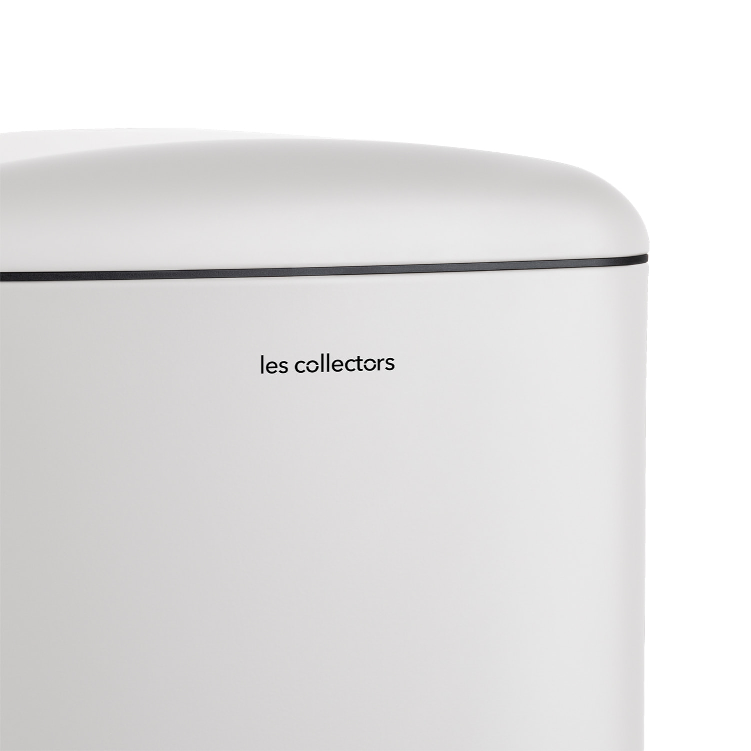 Papelera de cocina con pedal de acero inoxidable Nº 528 Les Collectors (20L- cubo interior extraíble- color blanco)