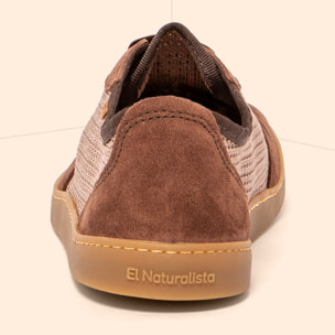 Zapatos N5914 MULTI MATERIAL CHOCOLATE/ ORIGEN color Chocolate