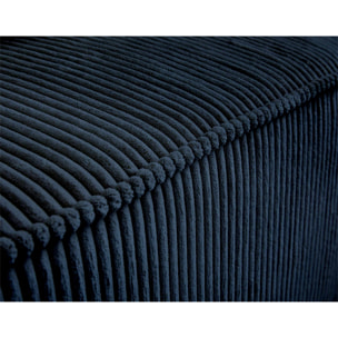 Colombine - module d'assise - en velours côtelé - Bleu nuit