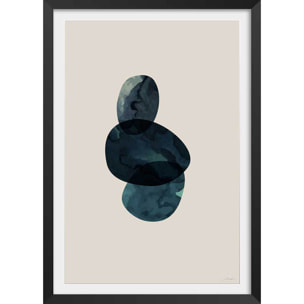 Affiche minimal things Affiche + cadre en bois - Noir