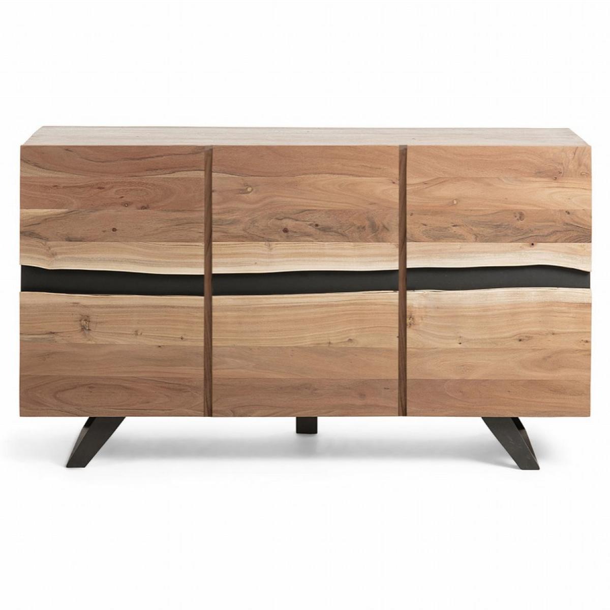 CREDENZA ACHILLE 85CM 3A ACACIA METALLO ORIZ