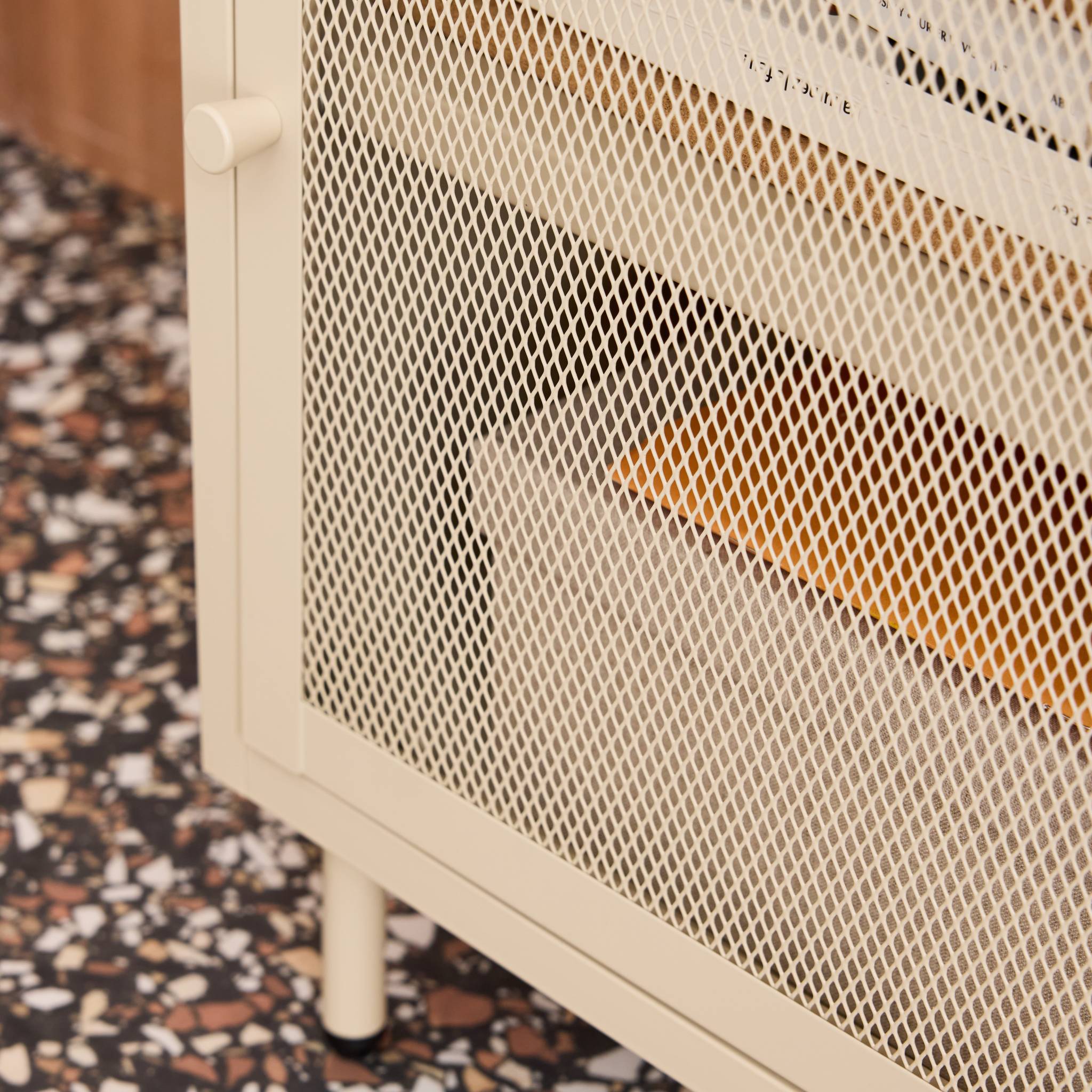 Table de chevet industrielle métal 1 porte  OHIO