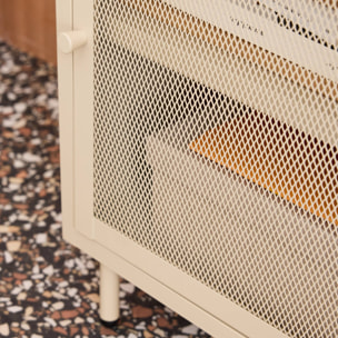 Table de chevet industrielle métal 1 porte  OHIO