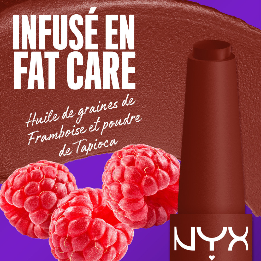 NYX Professional Makeup Fat Matte Rouge à Lèvres Mat Crémeux Cocoa Cuddles