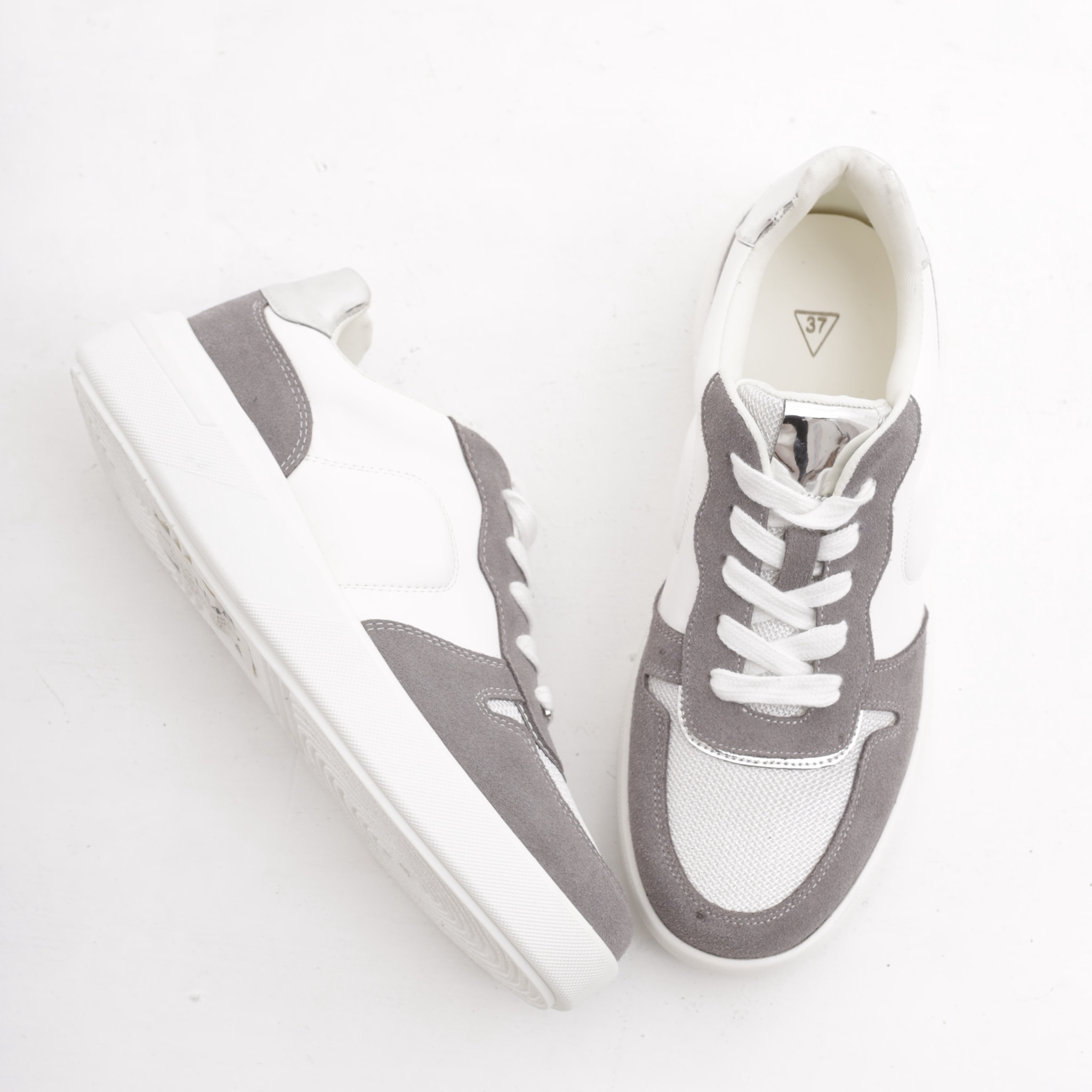 SNEAKERS LOW CHOCOLA' BIANCO/GRIGIO