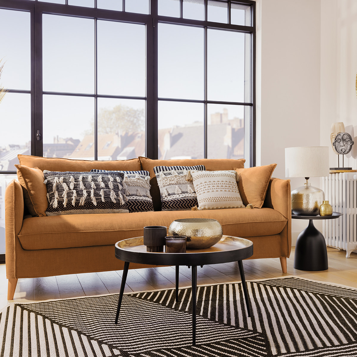 Lampe "Kais" - métal - H52 cm