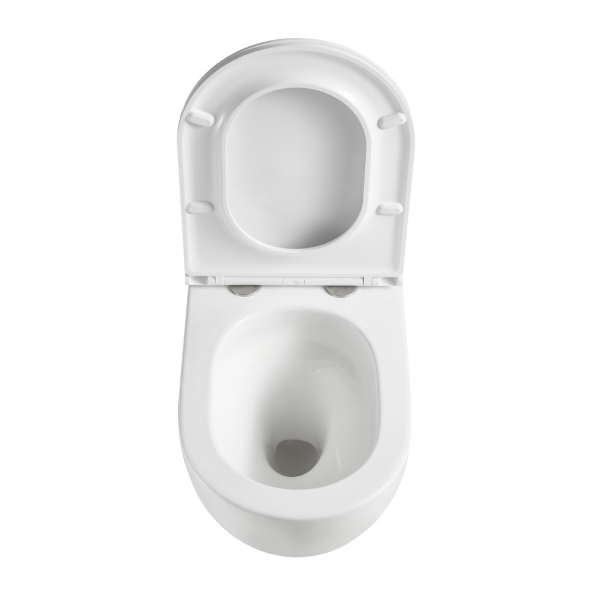 Pack WC Bâti-support V-Fix + WC sans bride SAT + Abattant SoftClose + Plaque, Blanc Brillant (V-FixFusionTQ-1)