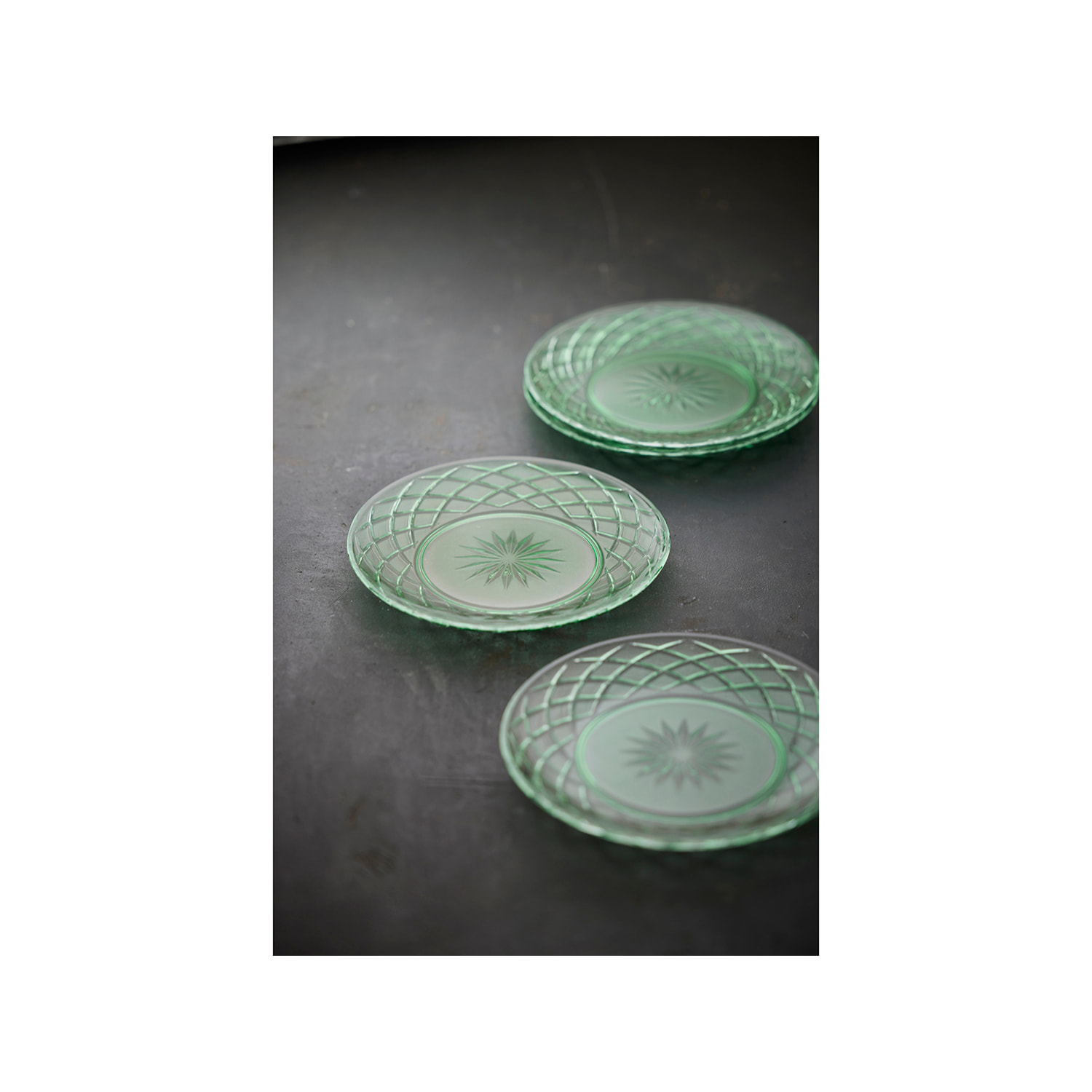 Set de 4 assiettes en verre Sorrento 21 cm