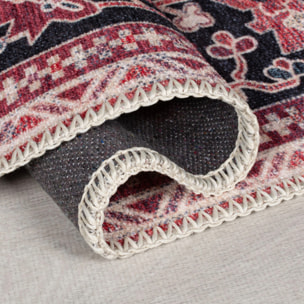 Tapis lavable de couloir WINDSOR Rouge
