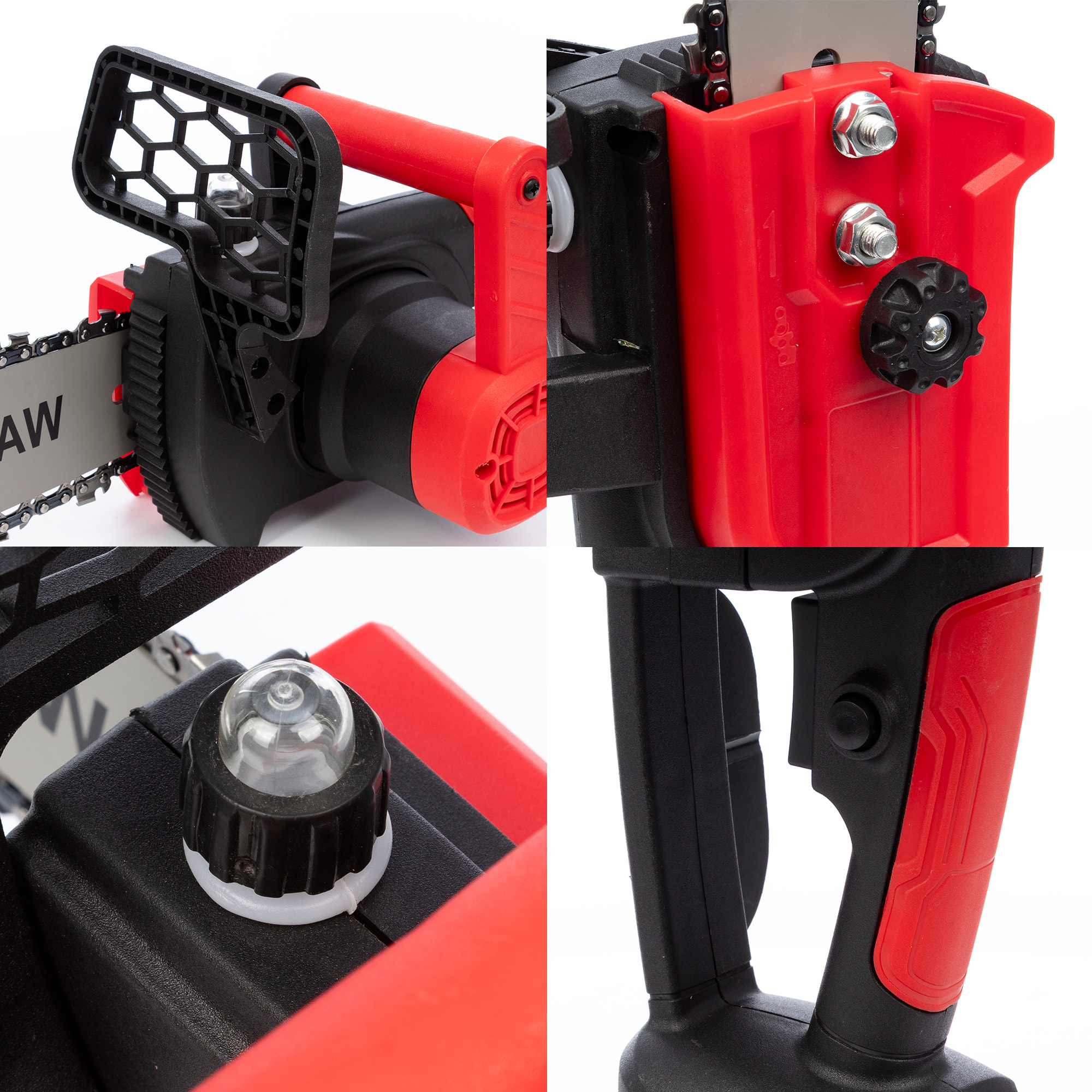 Motosierra eléctrica de 12 pulgadas, con batería recargable de 13000mAh.