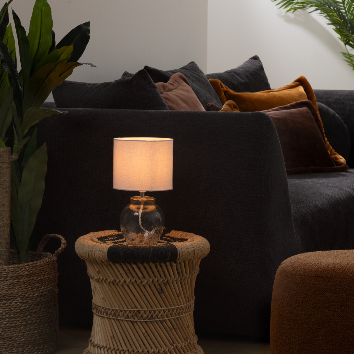 Lampe à poser Teva blanc H30cm