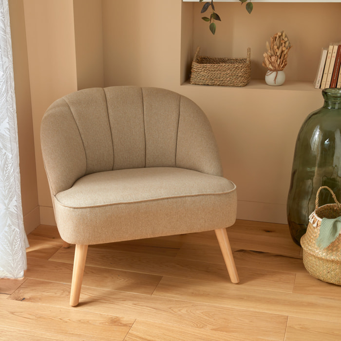 Fauteuil "Naova" beige