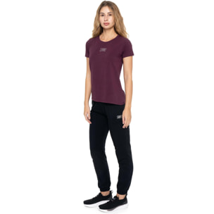 Camiseta de manga corta para mujer Leone 1947 Never Without con logo de pedrería