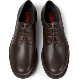 Scarpe stringate - CAMPER Neuman - Marrone - Pelle liscia