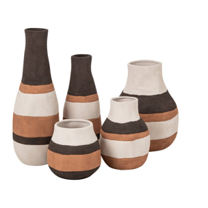 J-Line Vase Tierra Ligné Grès Multi Large