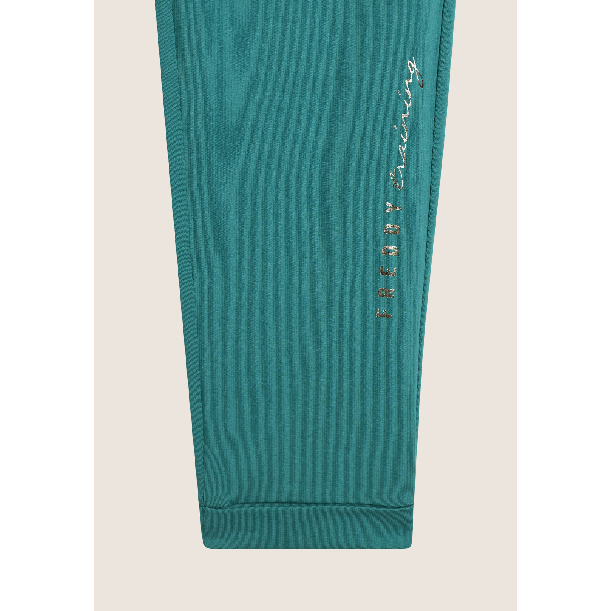 Pantaloni sportivi lunghezza 7/8 con risvolto