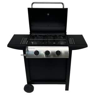 Barbecue au gaz HAWAÏ - 3 brûleurs 8,4kW