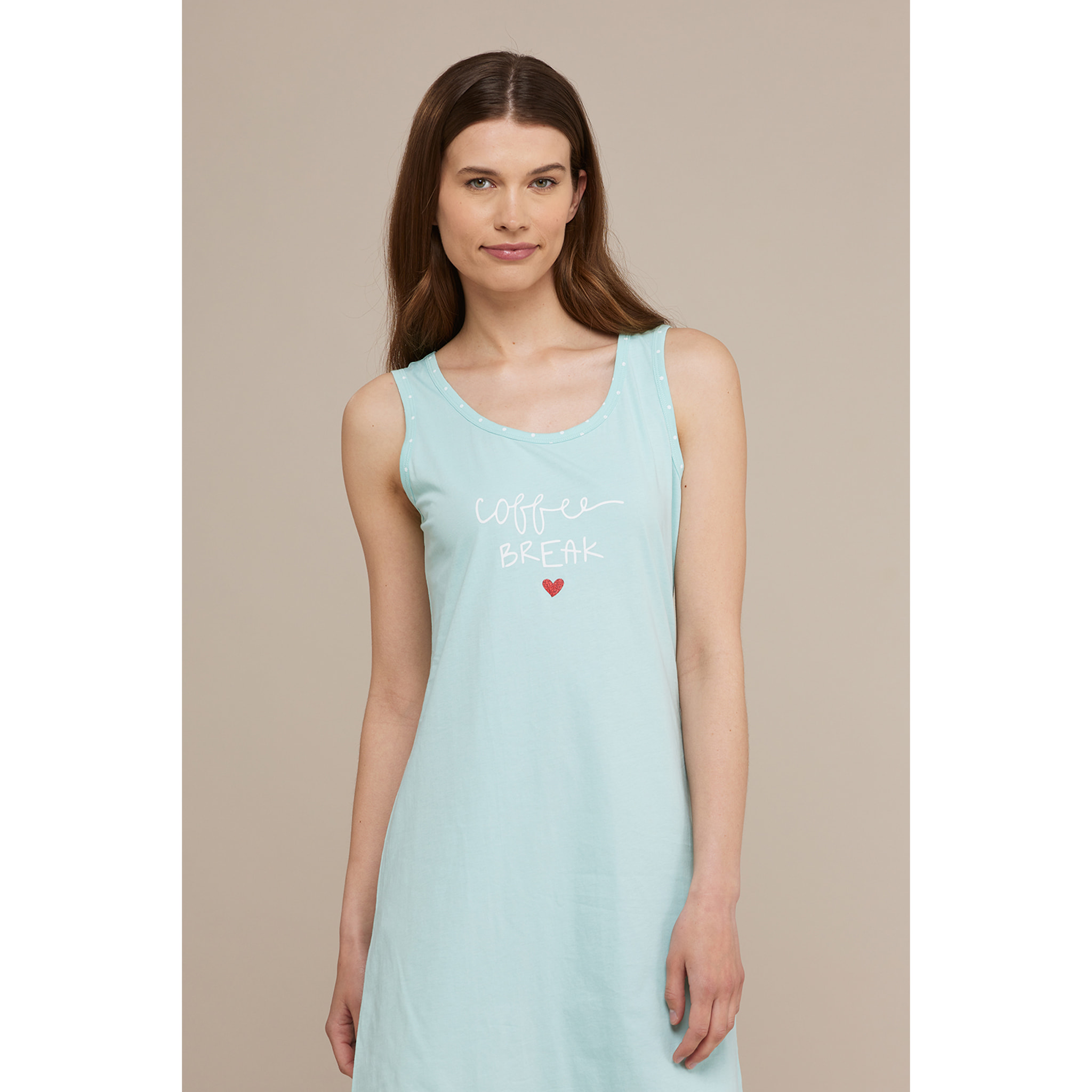 Abitino donna cotone coffy lover Noidinotte