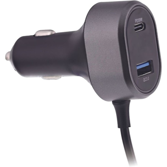 Chargeur allume cigare TNB 98W 2xUSB A et 3xUSB-C noir