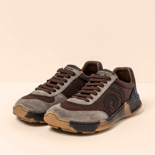 Zapatos N5435A MULTI MATERIAL BROWN/OROEL color Brown