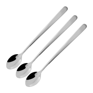 Lot de 3 cuillères à café long manche 20 cm Fackelmann Petit Déjeuner