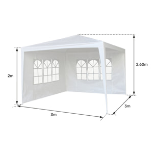 Tente de réception 3 × 3m TRAMONTANE