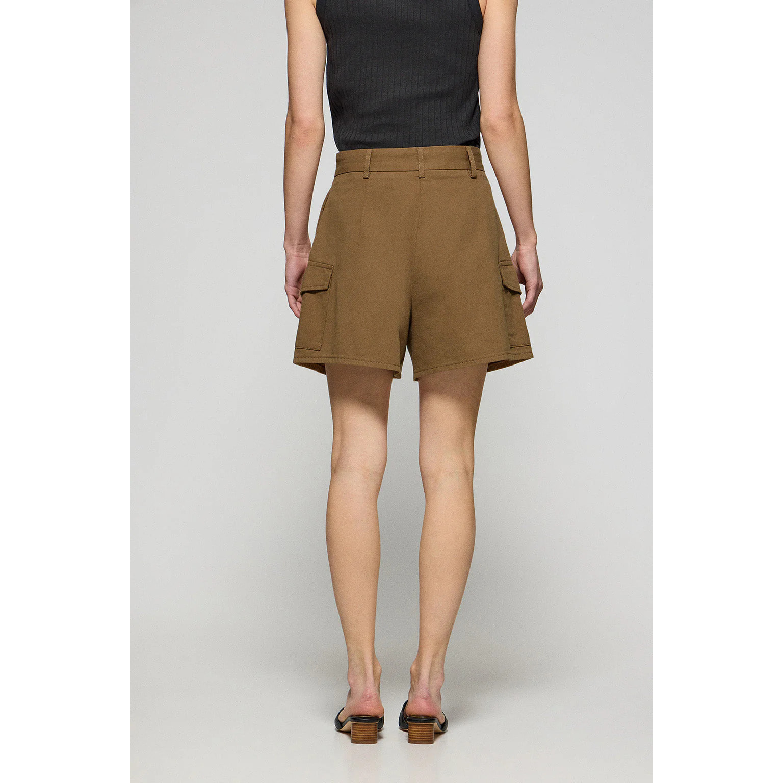 Pantaloncini Menfis in twill color cammello con dettagli Polo Club