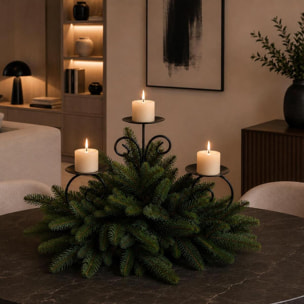 P/candele con abete normandi - Pezzi 1 - VERDE - Bianchi Dino SpA