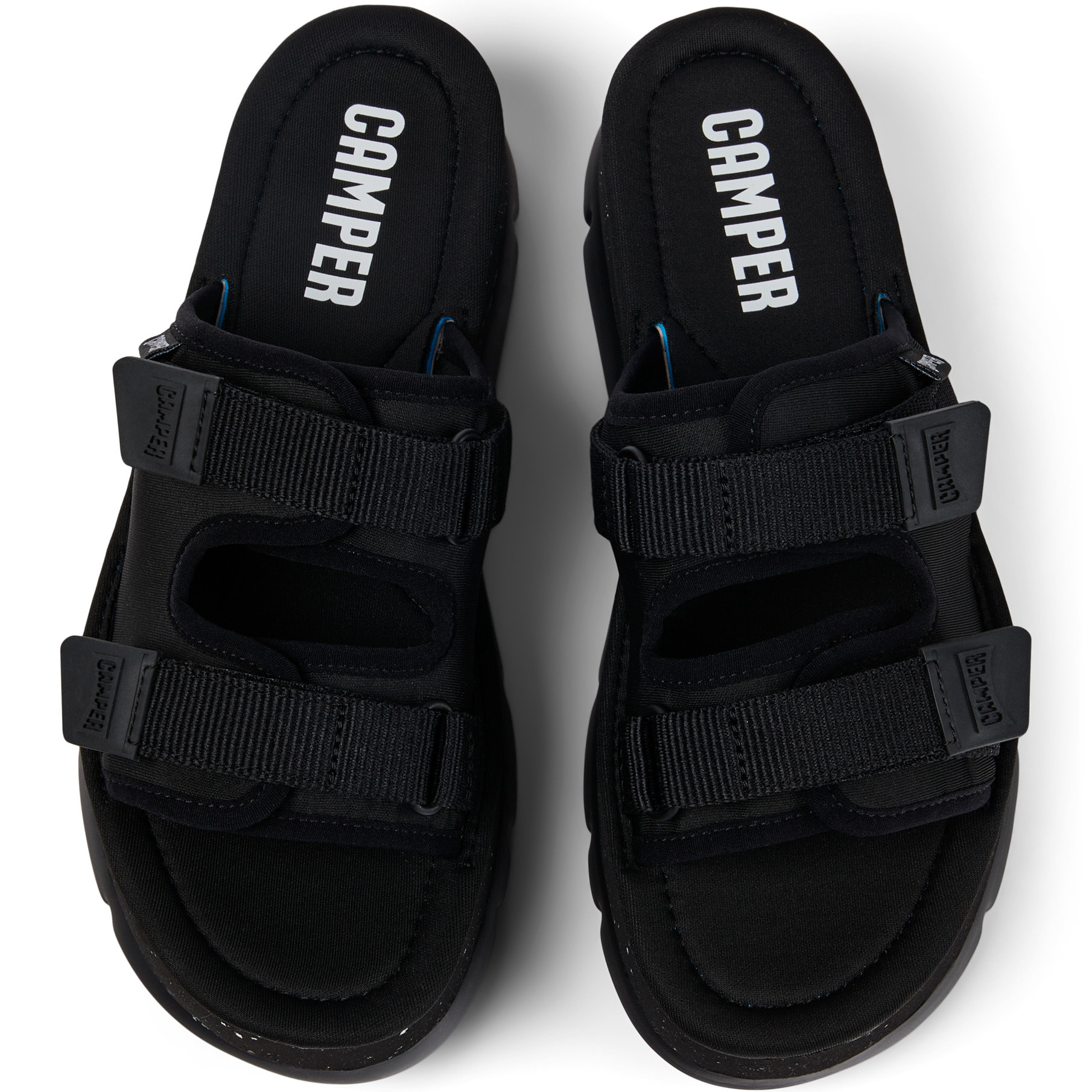 Sandalias - CAMPER Oruga Up - Negro - Textil técnico (poliéster reciclado)