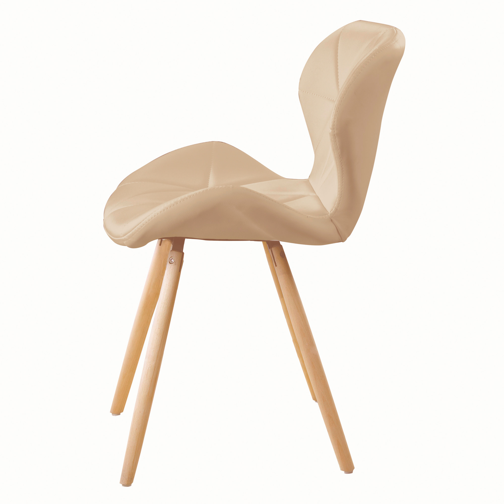 Silla Estocolmo Quilted Beige