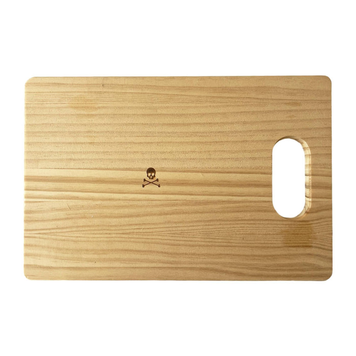 Tabla de corte cuadrada con asa en madera 29,5x19,5cm scalpers home