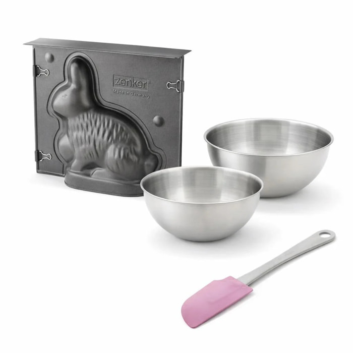 Set de 4 ustensiles de pâtisserie moule à gâteaux 2 bols à mélanger et spatule Spécial season Spécial season Zenker  Spécial season