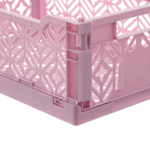 Cagette pliable Arry 30x20cm lilas