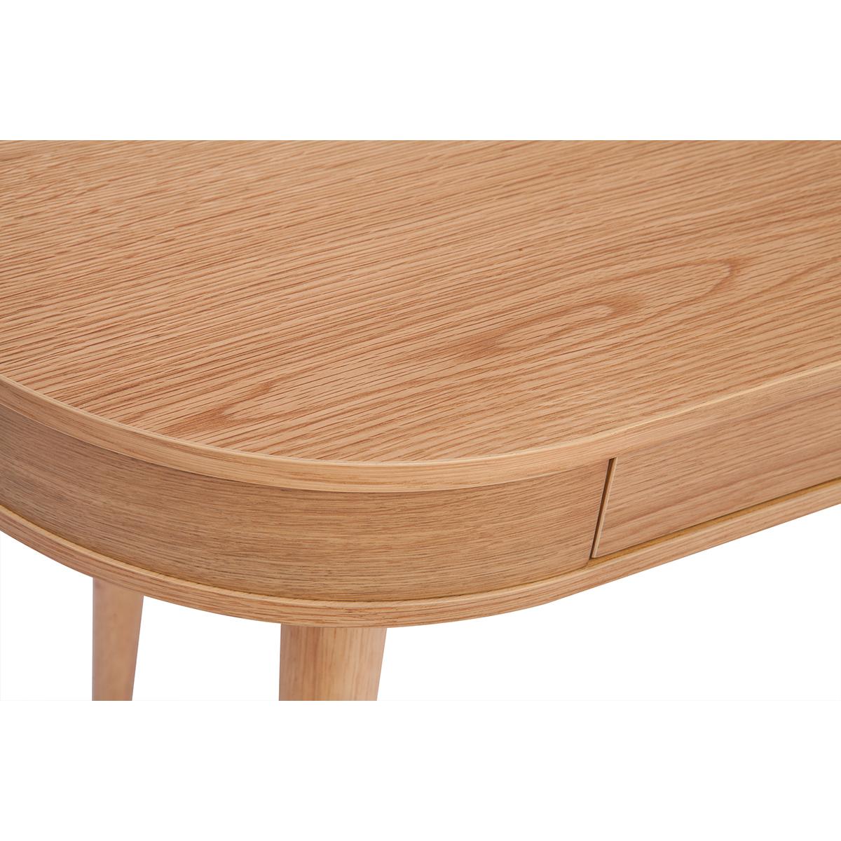 Bureau avec tiroir en bois clair L120 cm JUDITH - Miliboo