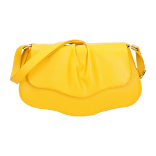 Borsa a spalla da donna In Vera pelle Made in Italy 30,5x19,5x9 cm