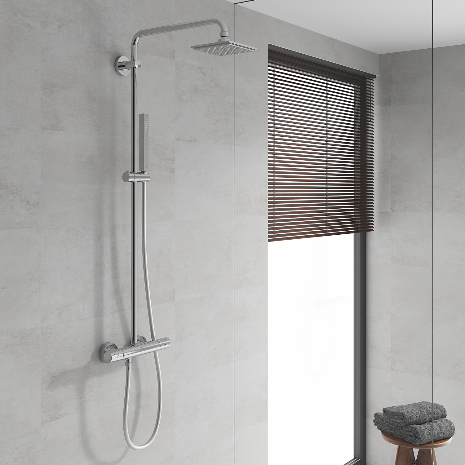 GROHE Colonne de Douche avec Mitigeur Thermostatique Euphoria System 150