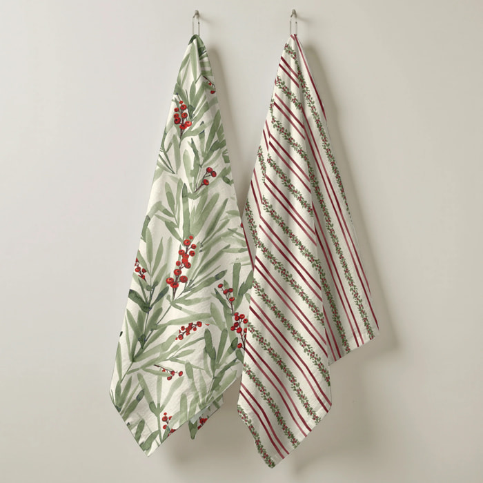 Lot de 2 torchons de cuisine Wish 18 - Merry 46