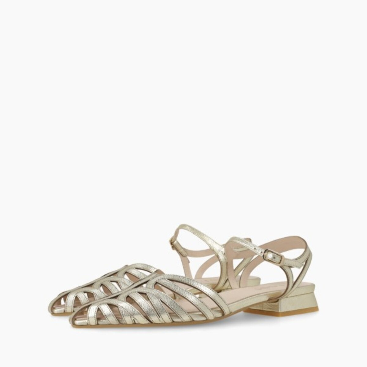 SANDALIAS DORADAS BOLIN