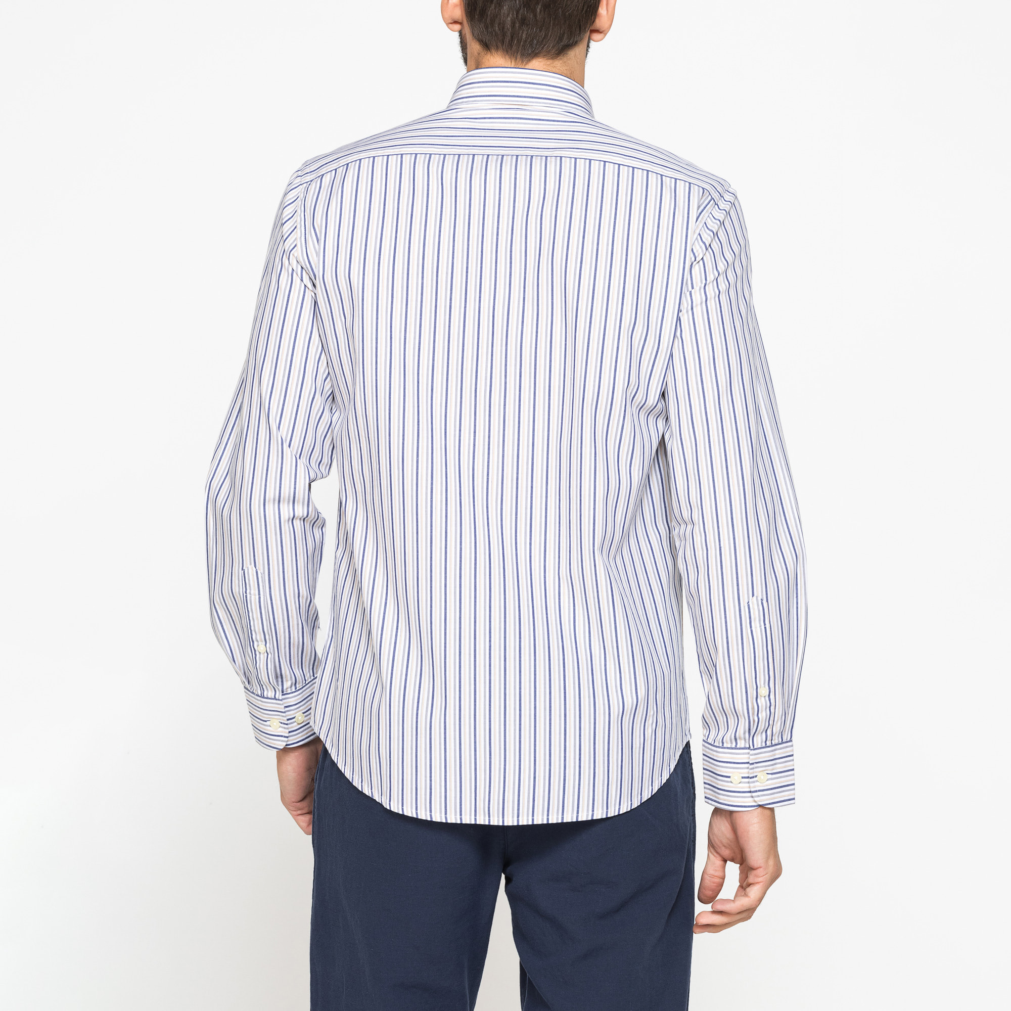 CAMICIA BUTTON-DOWN CON MANICA LUNGA E TASCHINO