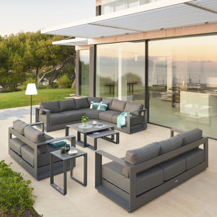 Table basse de jardin carrée Allure Graphite