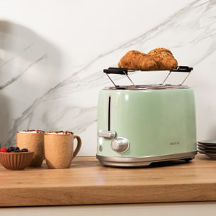 Tostapane verticali Toast&Taste 1000 Retro Double Green Cecotec