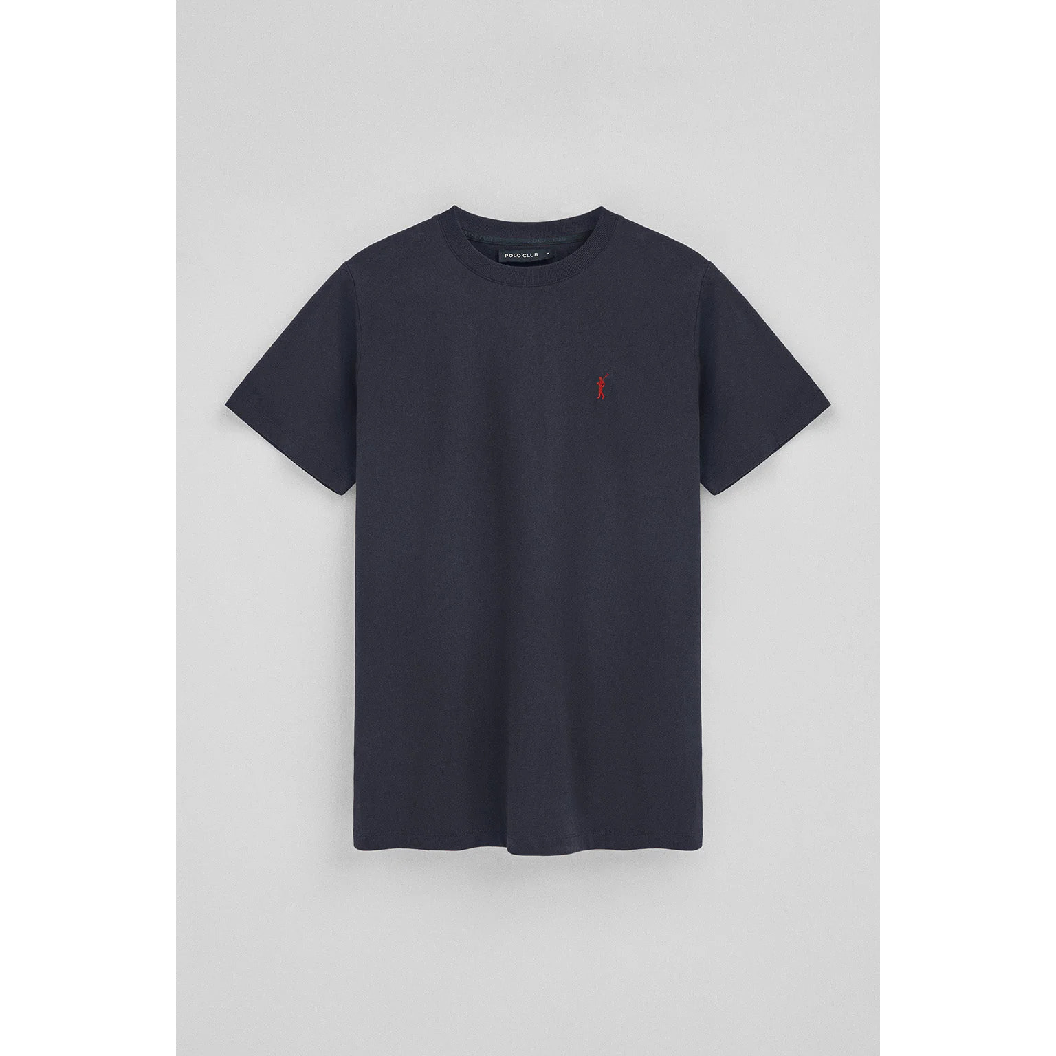 Pack uomo con due magliette in blu marino e bianco a girocollo con ricamo Rigby Go