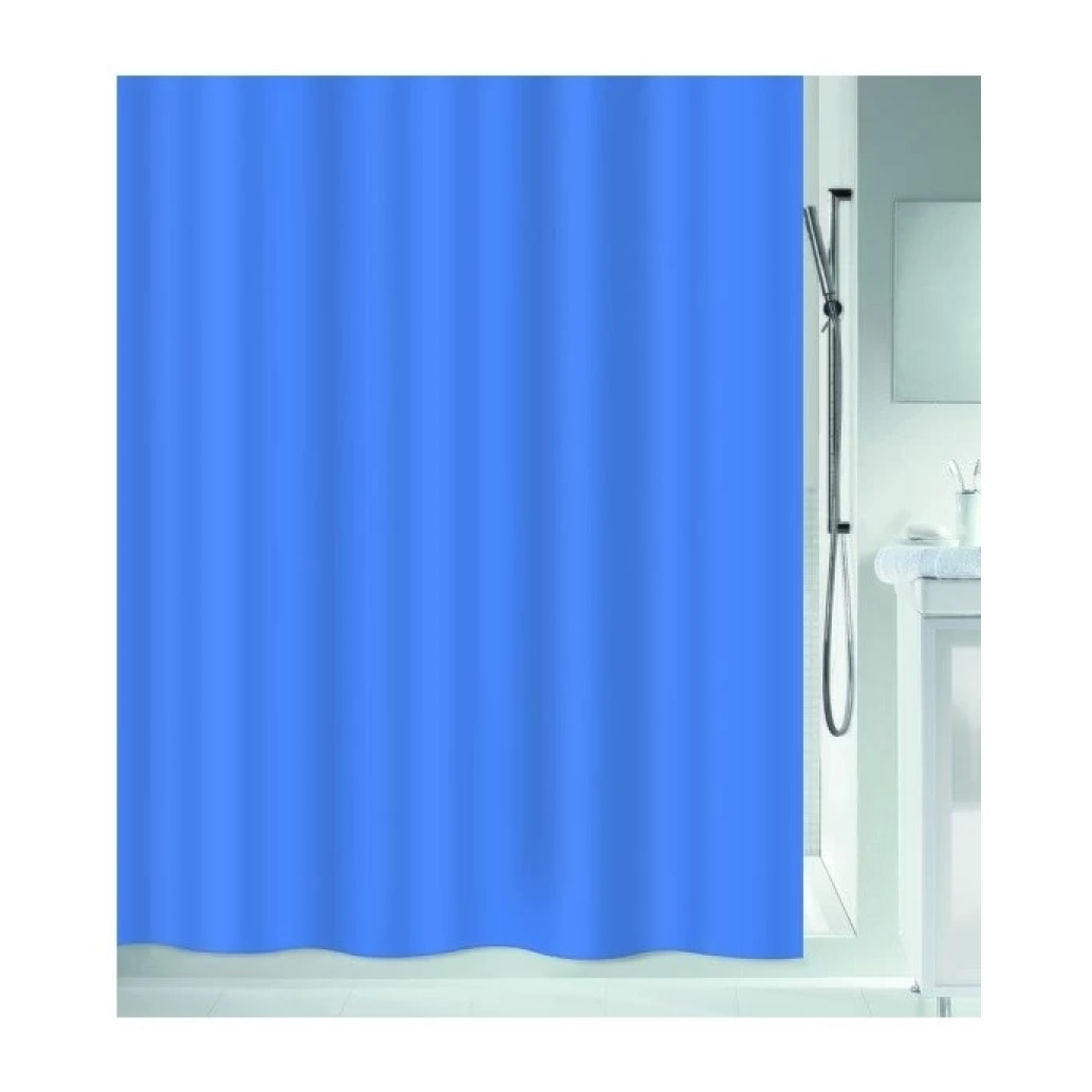 Spirelle Rideau de douche Polyester ATLAS 240x180cm Bleu ciel Spirella